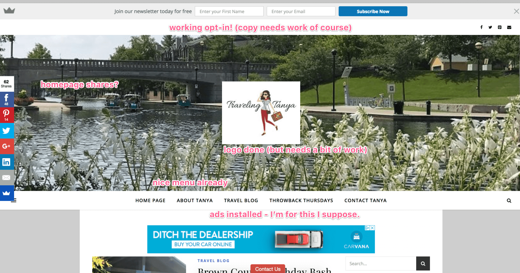 tanyas travel blog after 1 month