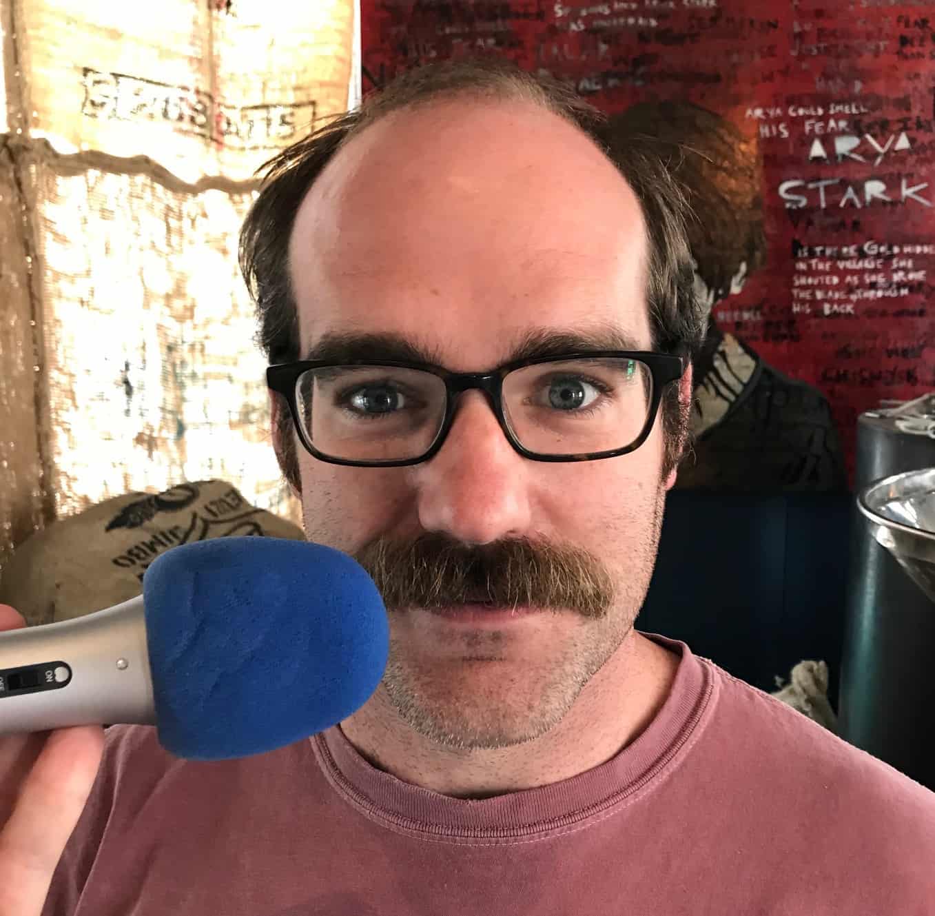 podcast mic position