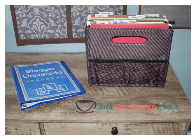 blogging file folder