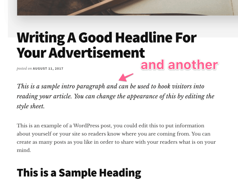paragraph intro css example