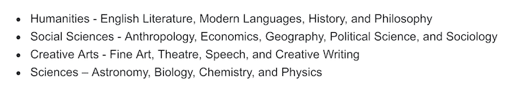 liberal arts degrees