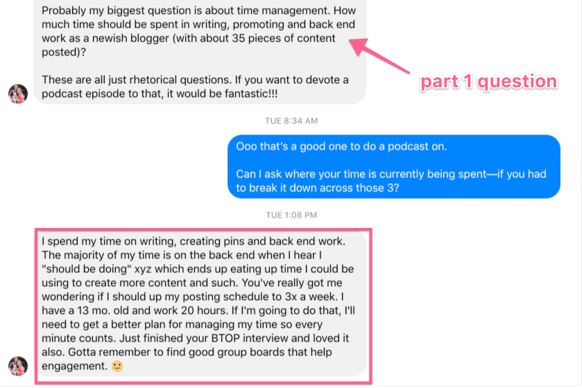 blog productivity question