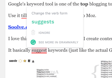 grammarly for bloggers