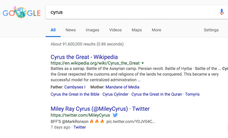 cyrus user intent