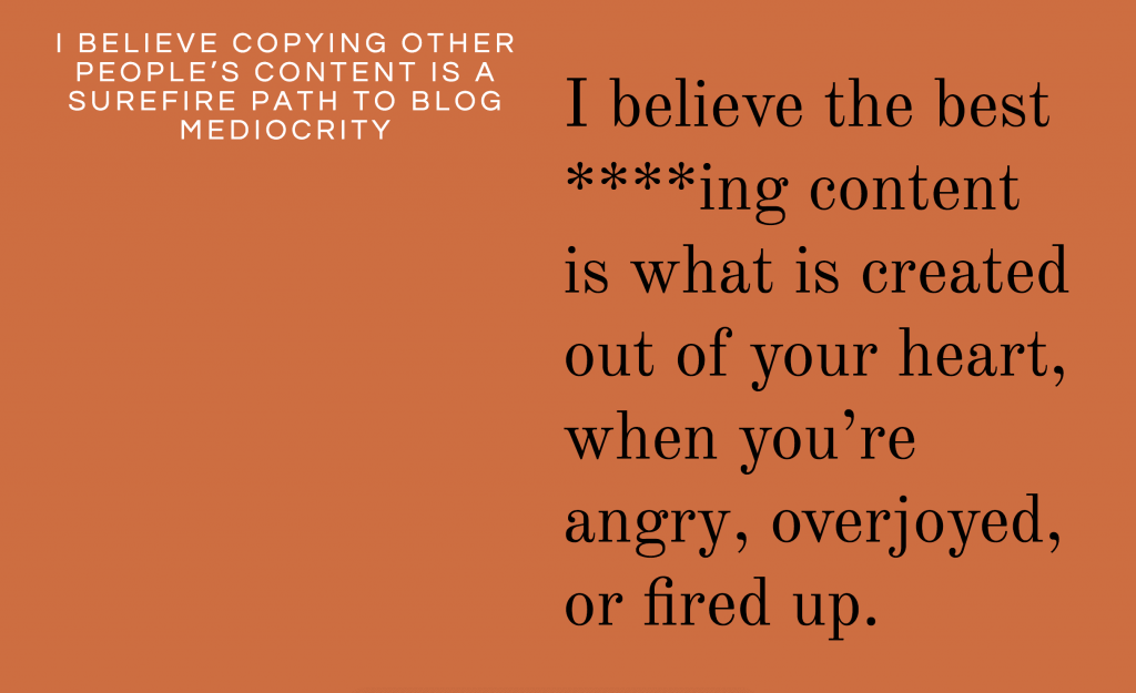 i believe in blogging excerpt