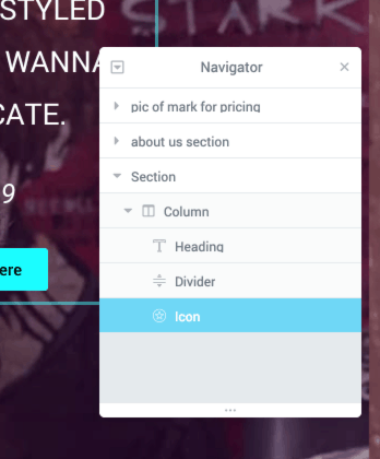 elementor navigator