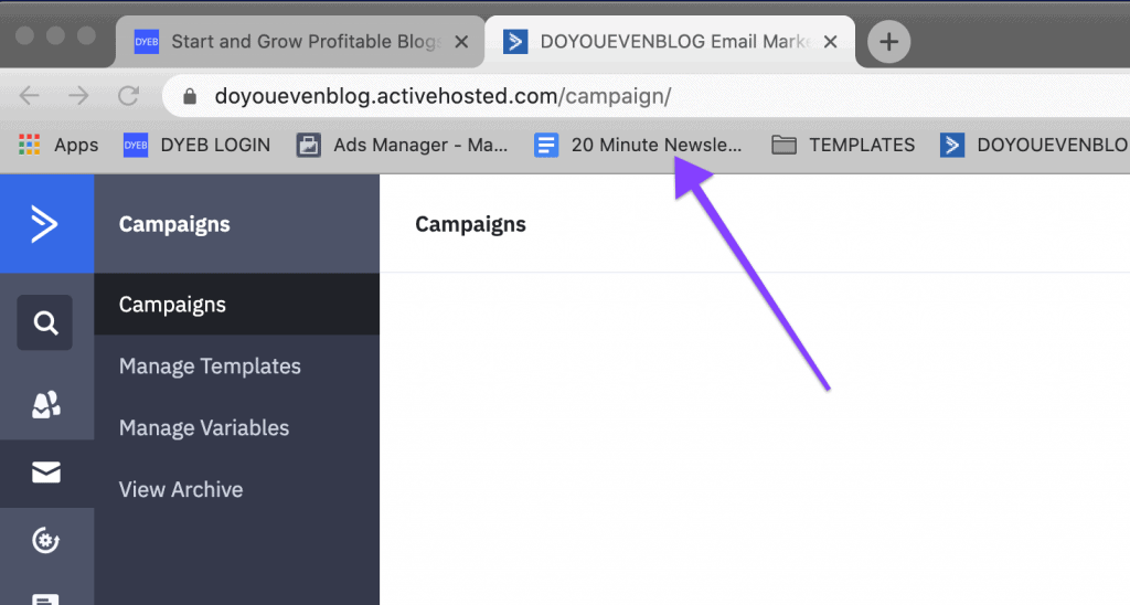 20 minute newsletters