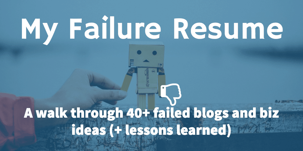 do you even blog failure resume