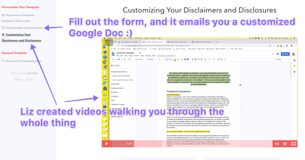 affiliate disclosure template from liz
