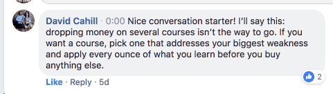 don't load up on blogging courses
