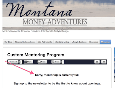 blog coaching example
