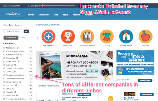 shareasale affiliate dashboard
