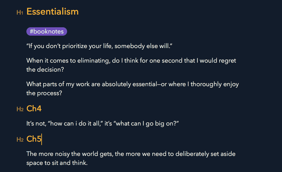 essentialism notes