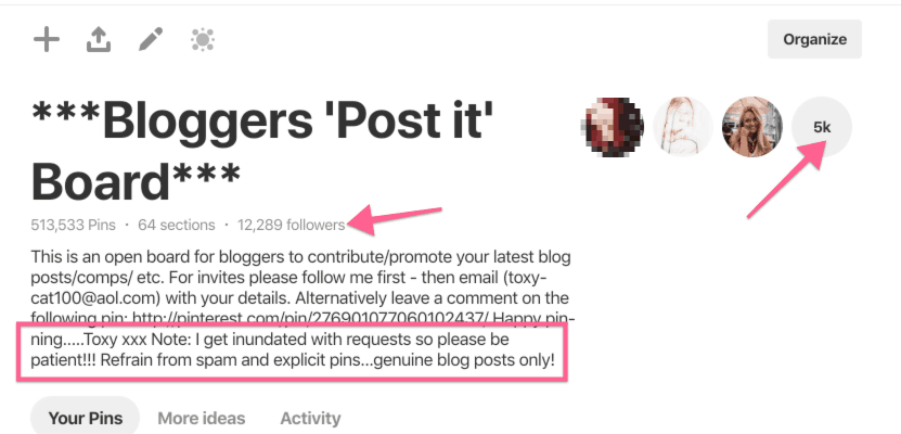 pinterest group boards