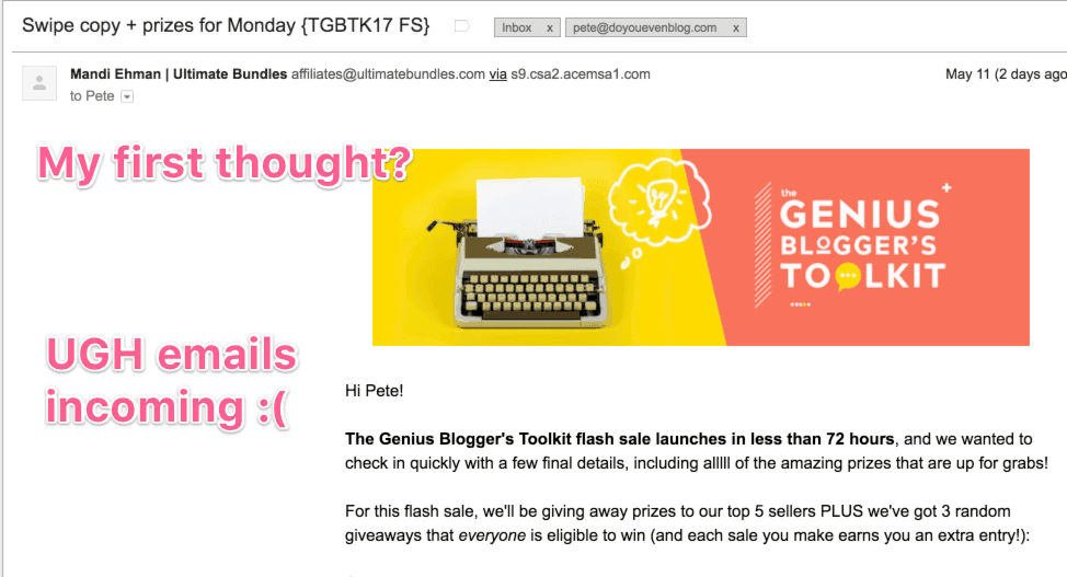 ultimate bundle email