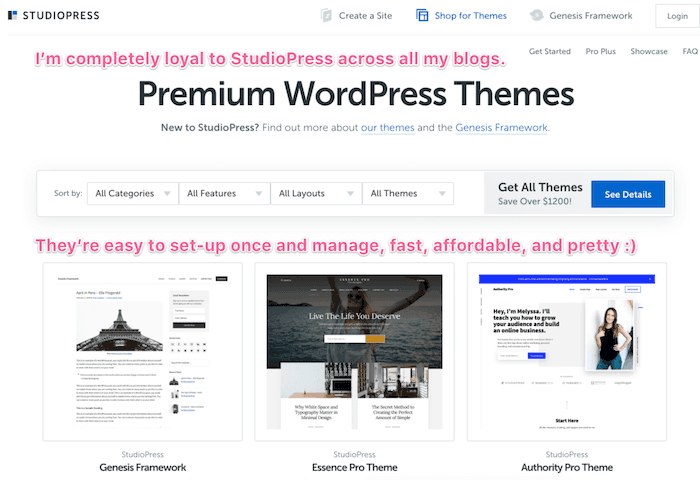 studiopress themes