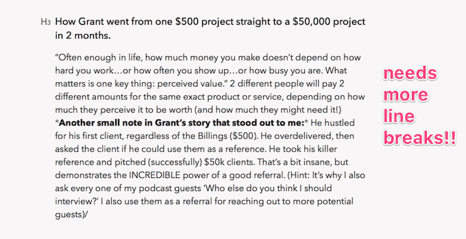 wall of text example