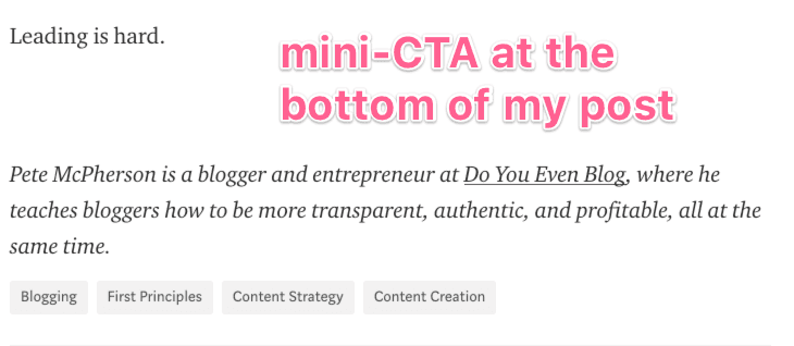 medium cta