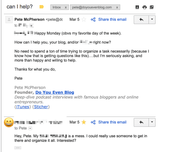 freelance for other bloggers