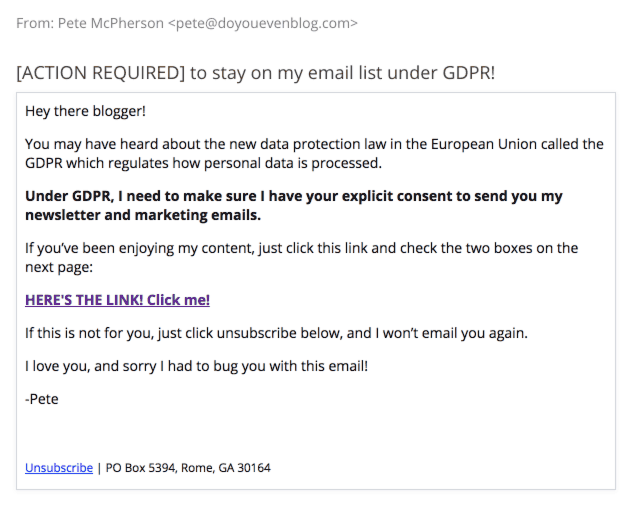 my gdpr email