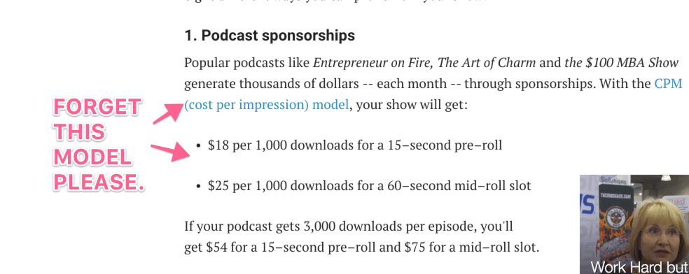 podcast CPM guidelines